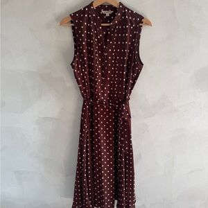 Nanette Lepore - Brown & White Polka Dot Dress - Size 6